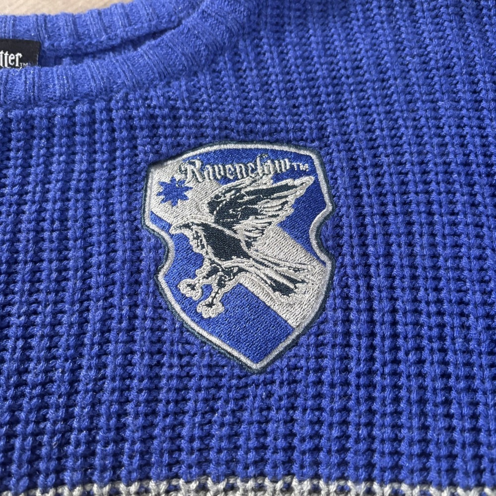 Harry Potter Ravenclaw Knit Sweater Pullover Blue medium - Picture 8 of 8